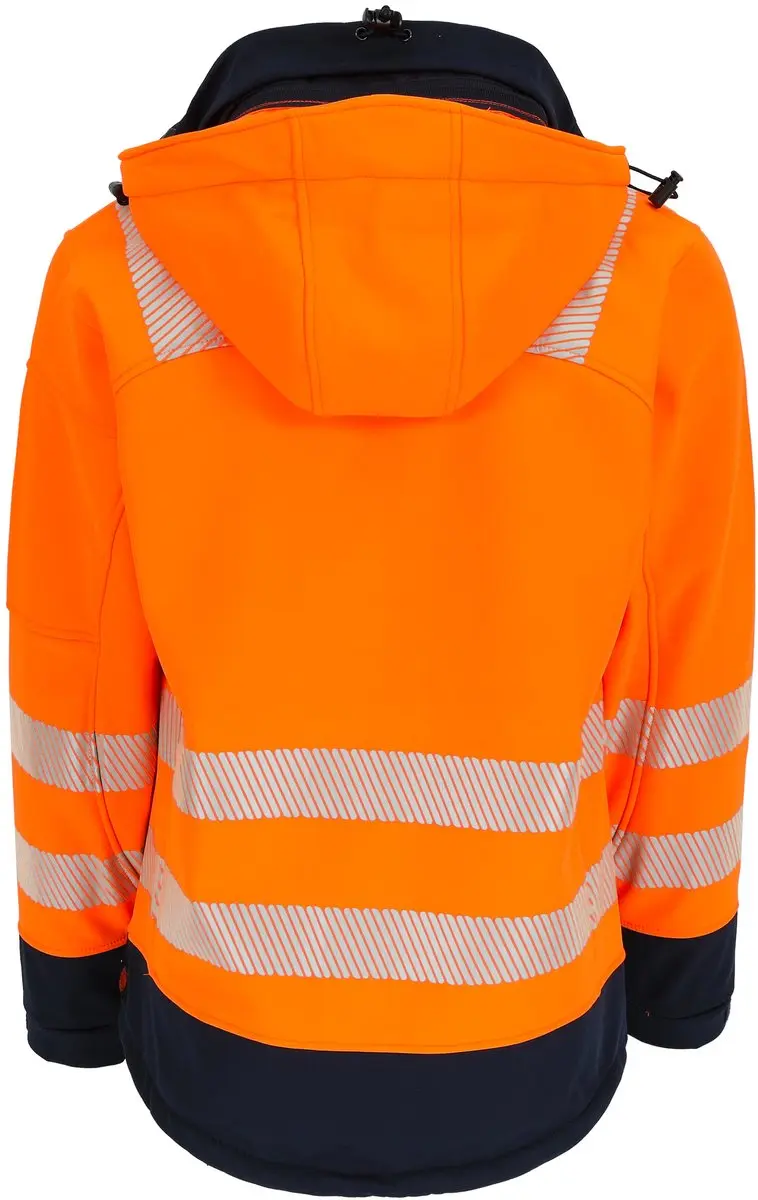 Herock Gregor High Viz Softshell Jacket - Fluor Geel/Dark Blue M