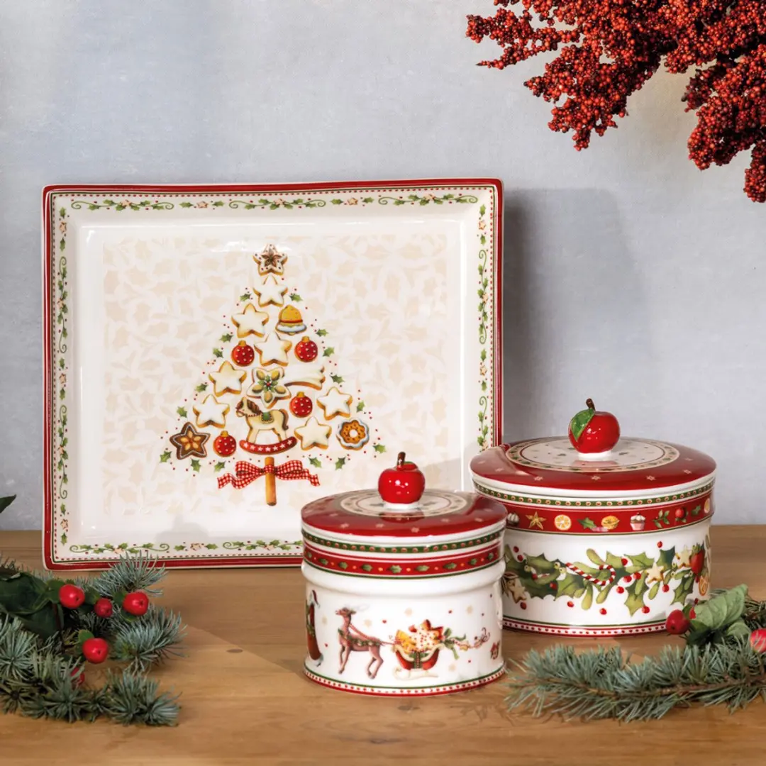 Villeroy & Boch Winter Bakery Delight Gebäckdosen-Set - 3 Stuks