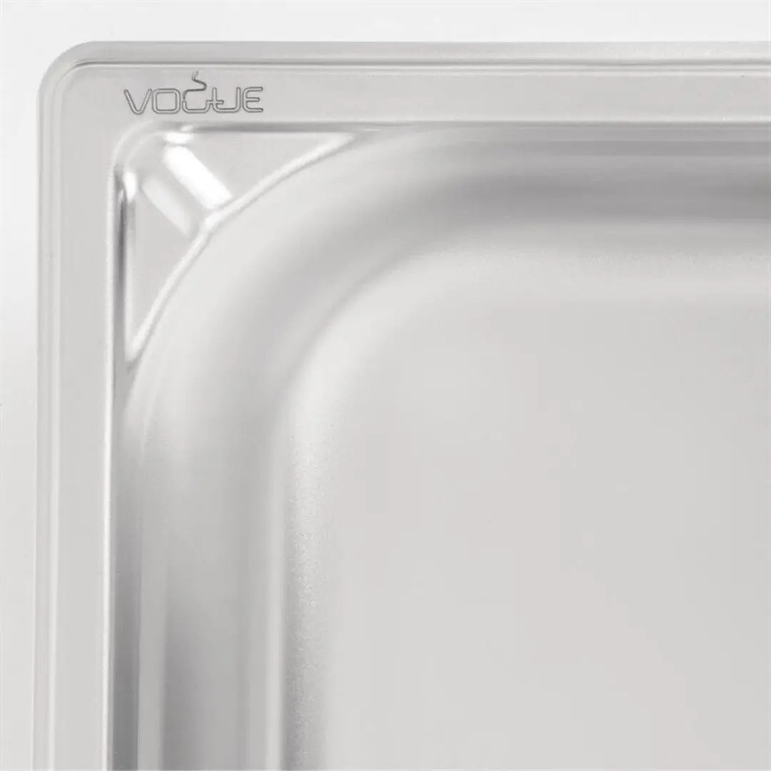 Vogue RVS GN 1/3 Bak 65mm - Grijs
