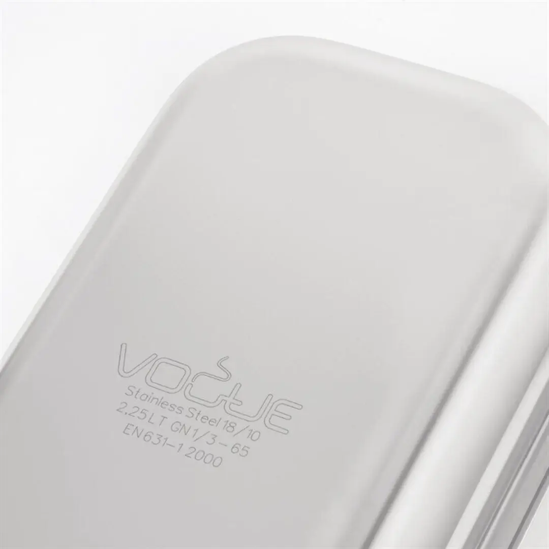 Vogue RVS GN 1/3 Bak 65mm - Grijs
