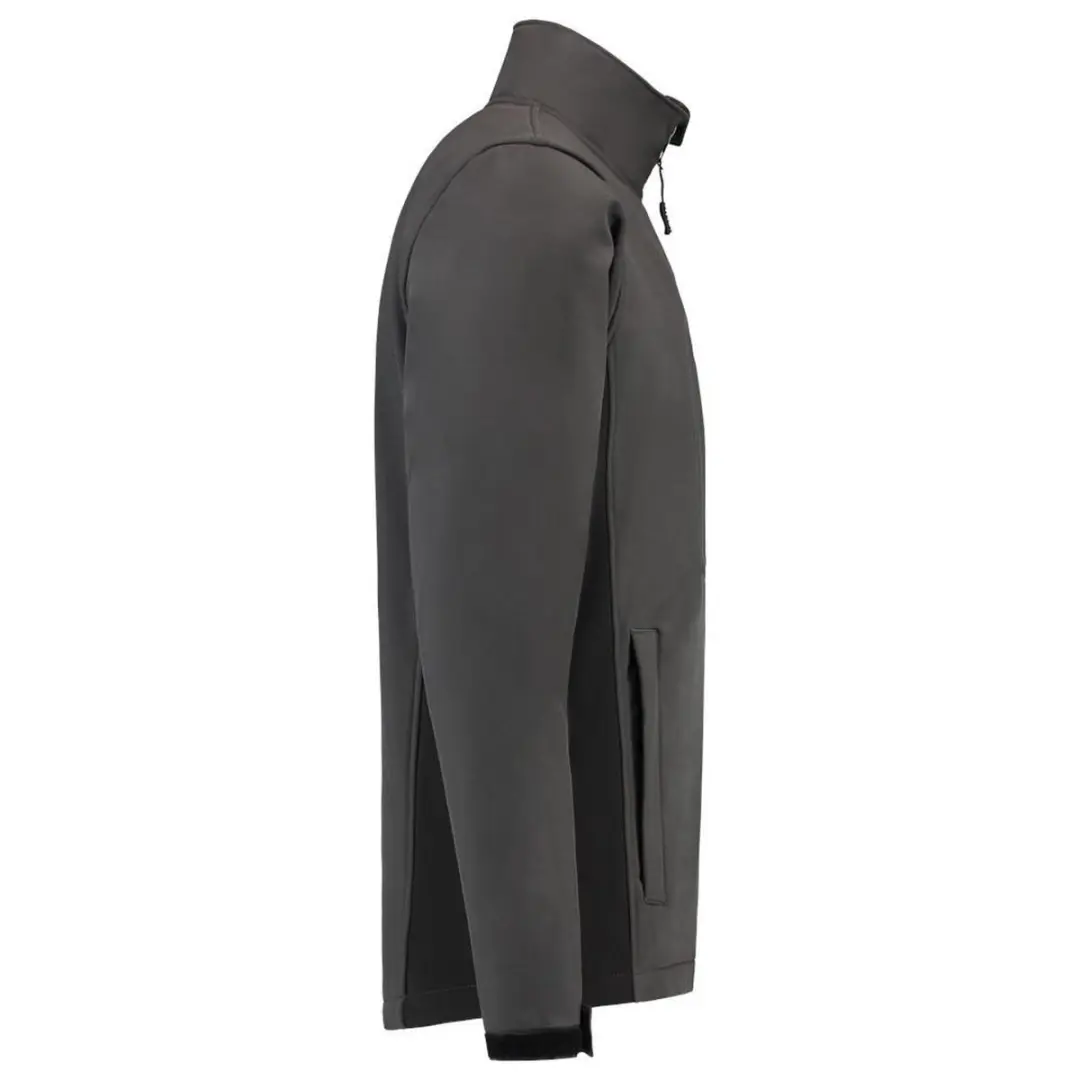 Tricorp Soft Shell Jack 402002 - Donkergrijs/Zwart - 5XL - afbeelding 6 van 6