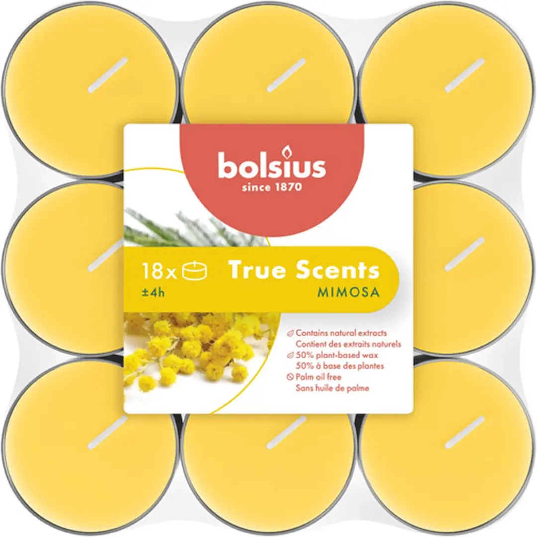 Bolsius True Scents Mimosa Geurtheelichtjes