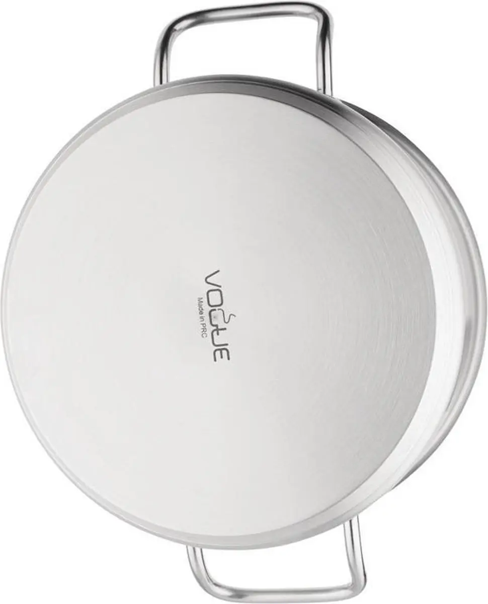 Vogue T149 RVS Kookpan 4,5L - 24cm - Grijs