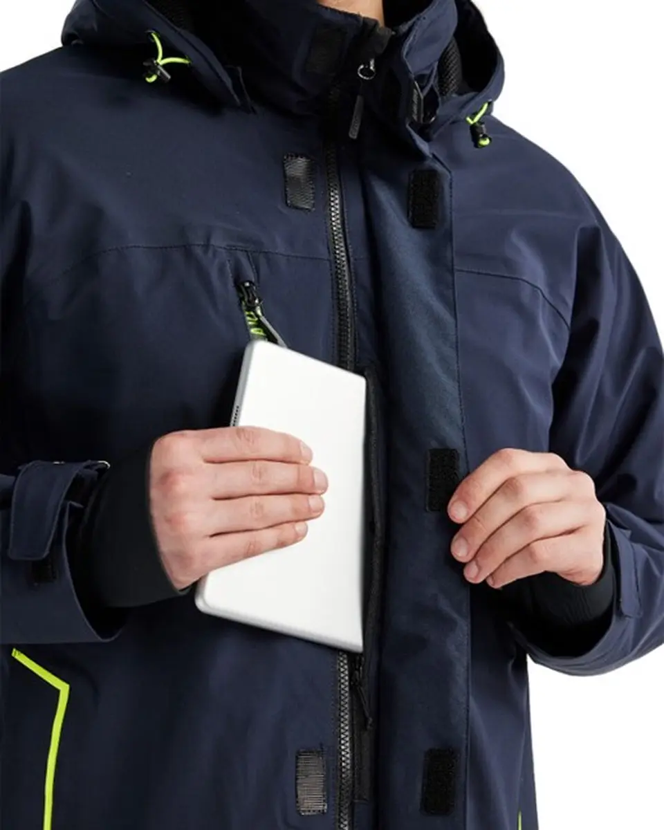 Blåkläder 4484 Winterjas - Blauw/High Vis Geel XL
