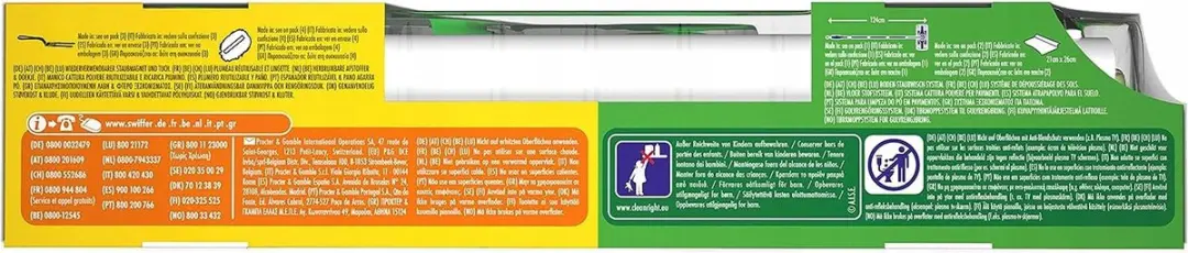 Swiffer Mega Starterset - Groene Mop met 8 Vullingen & Stoffer