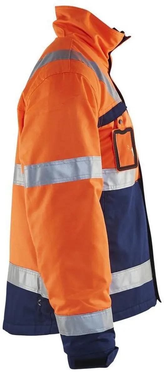 Blåkläder 4862-1811 Winterjas - 4XL - High Vis Oranje/Marineblauw