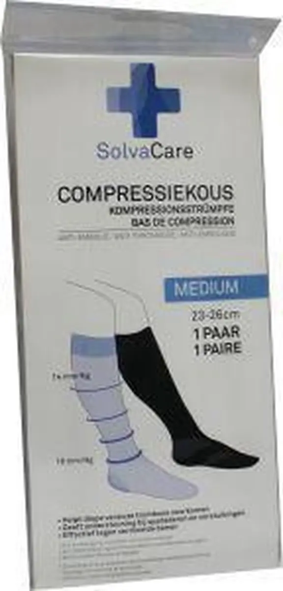 Solvacare Compressiekous M Zwart