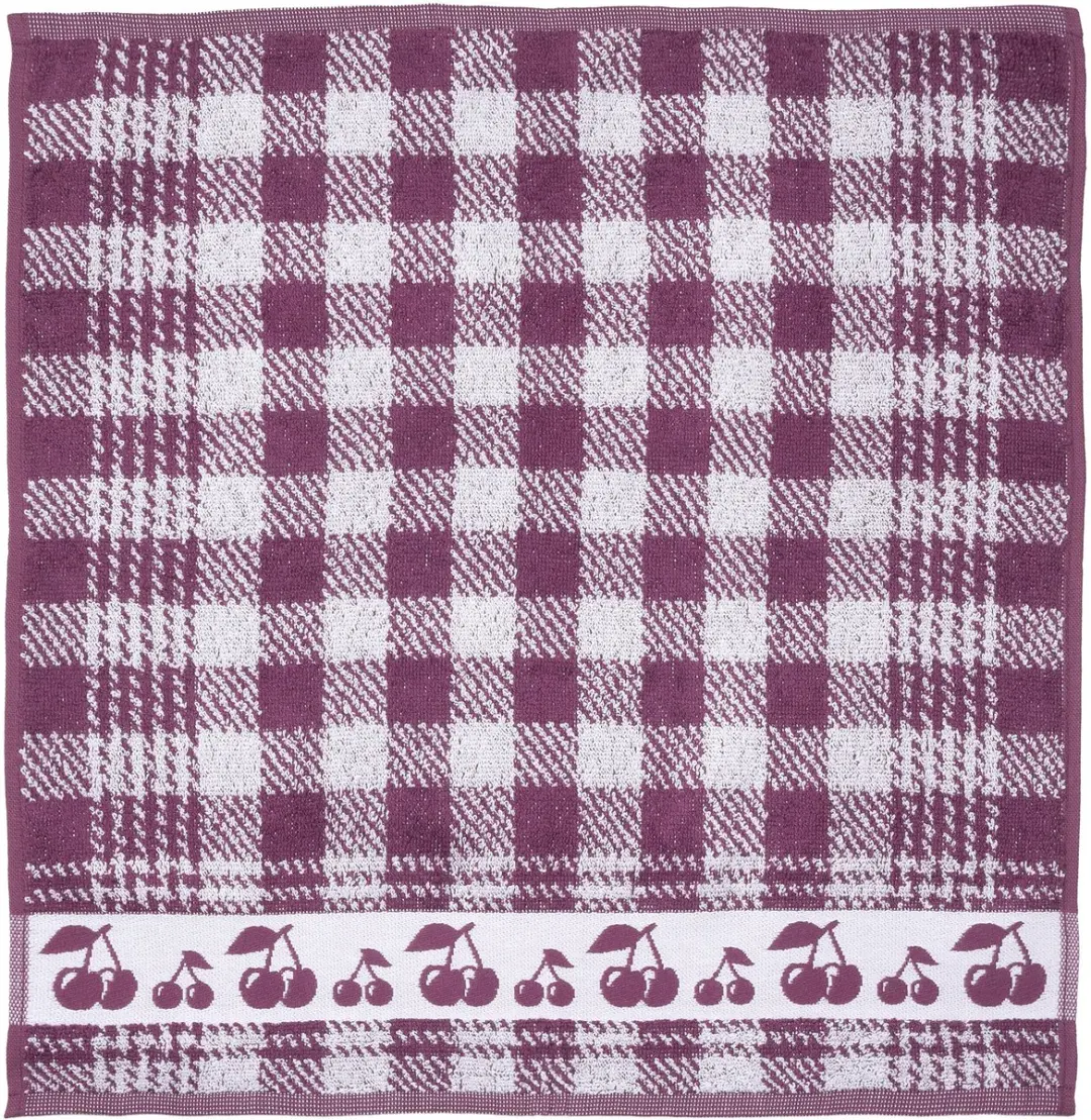 Twentse Damast Keukendoeken Set 6-delig - 50x55cm - Bordeaux Rood - afbeelding 3 van 5