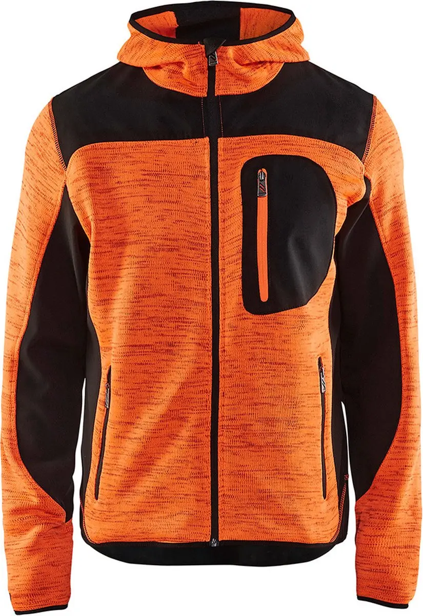 Blåkläder 4930-2117 Gebreid Vest - Oranje/Zwart M