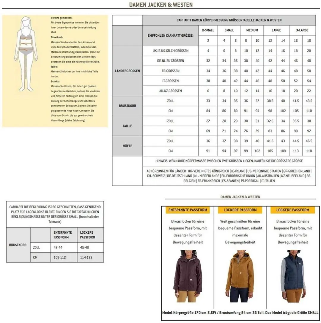 Carhartt Packable Jas - M - Zwart