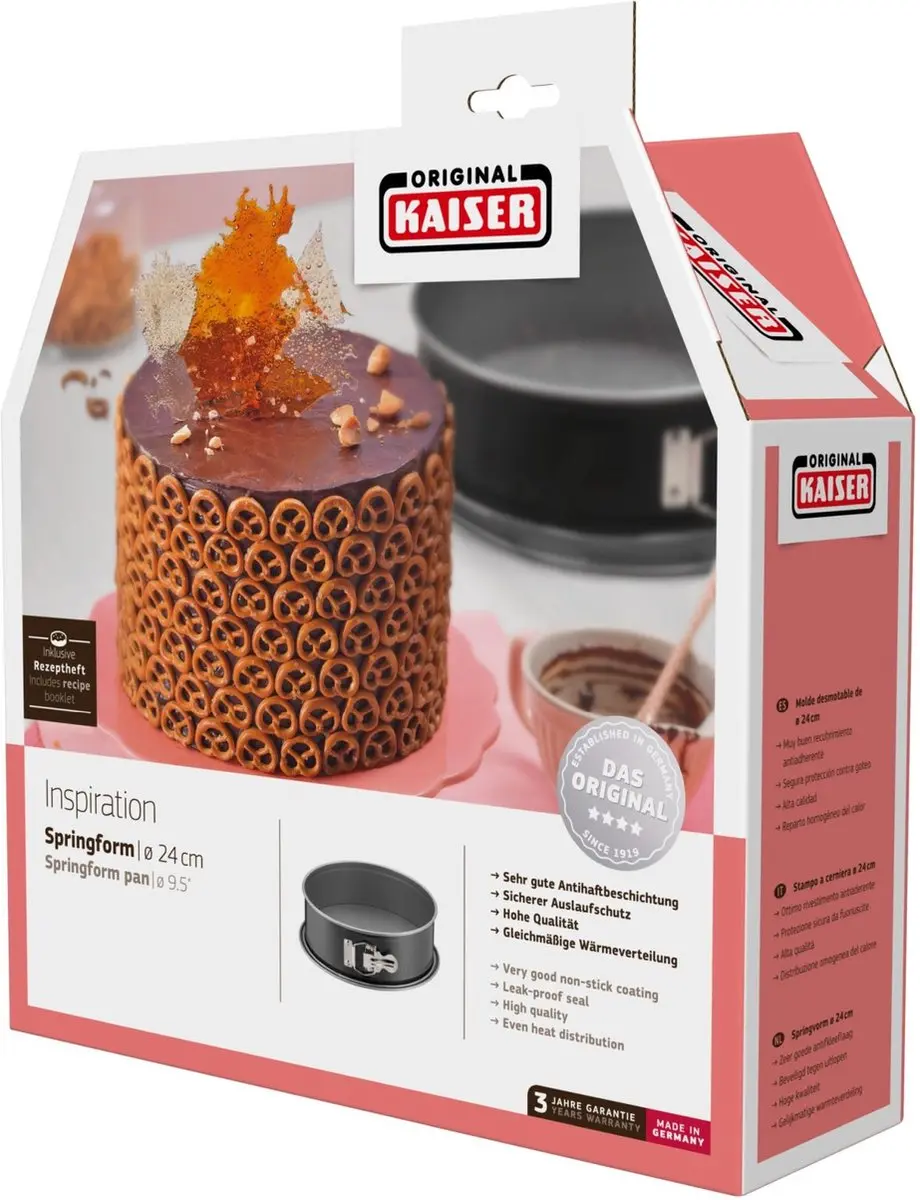 Kaiser Inspiration Springvorm Ø24cm - Zwart