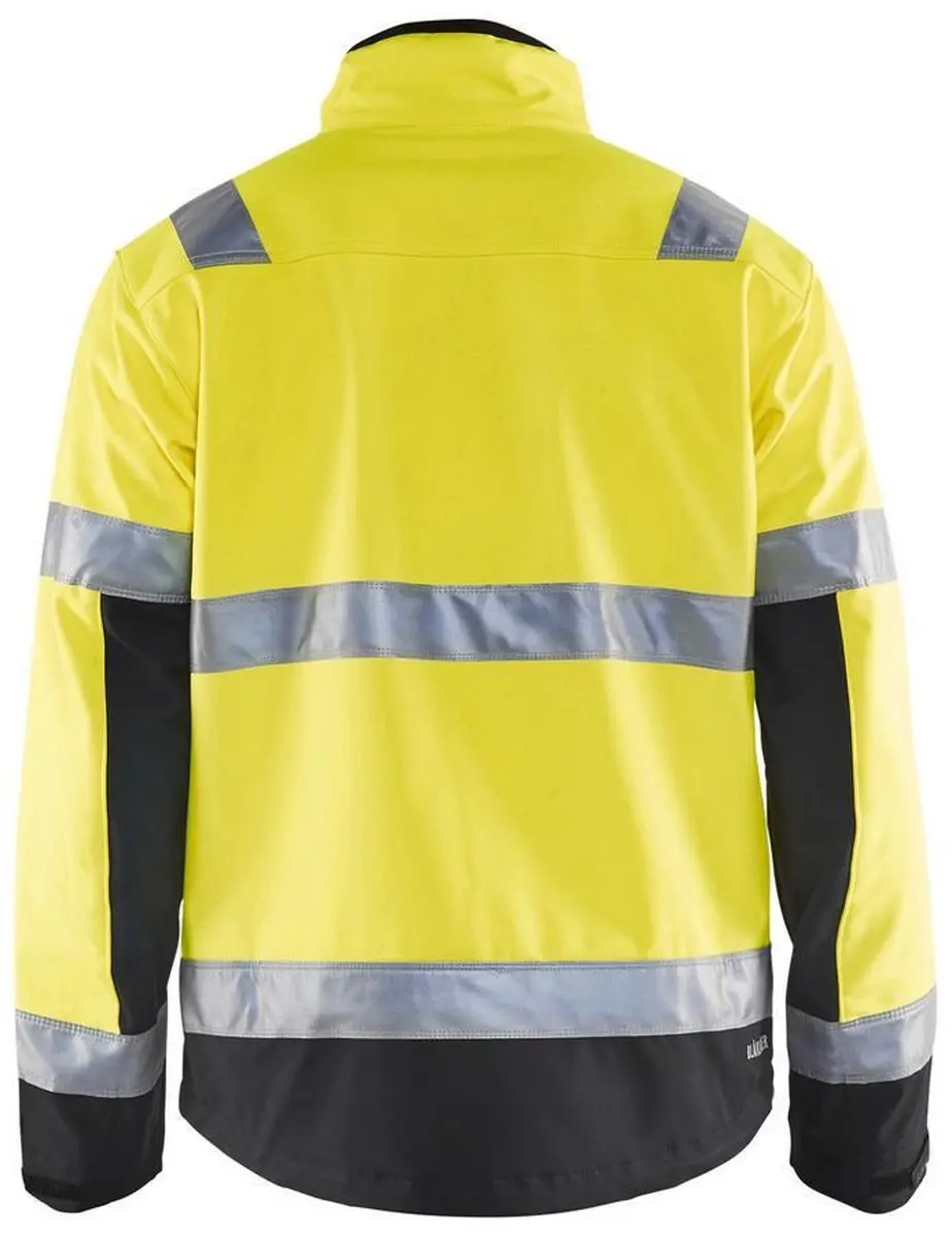 Blåkläder 4900-2517 Softshell Jack - 4XL - High Vis Geel/Zwart