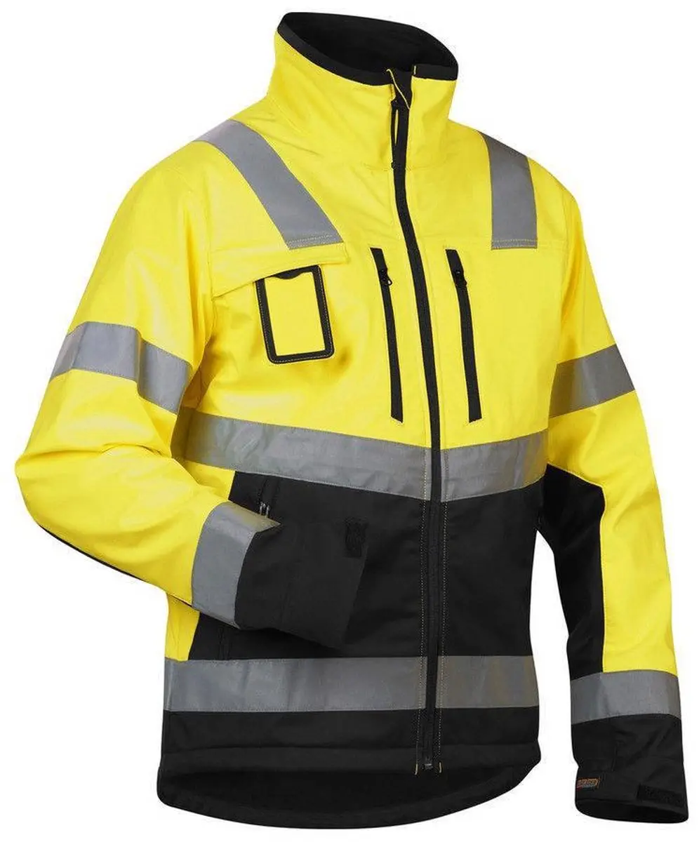 Blåkläder 4900-2517 Softshell Jack - 4XL - High Vis Geel/Zwart