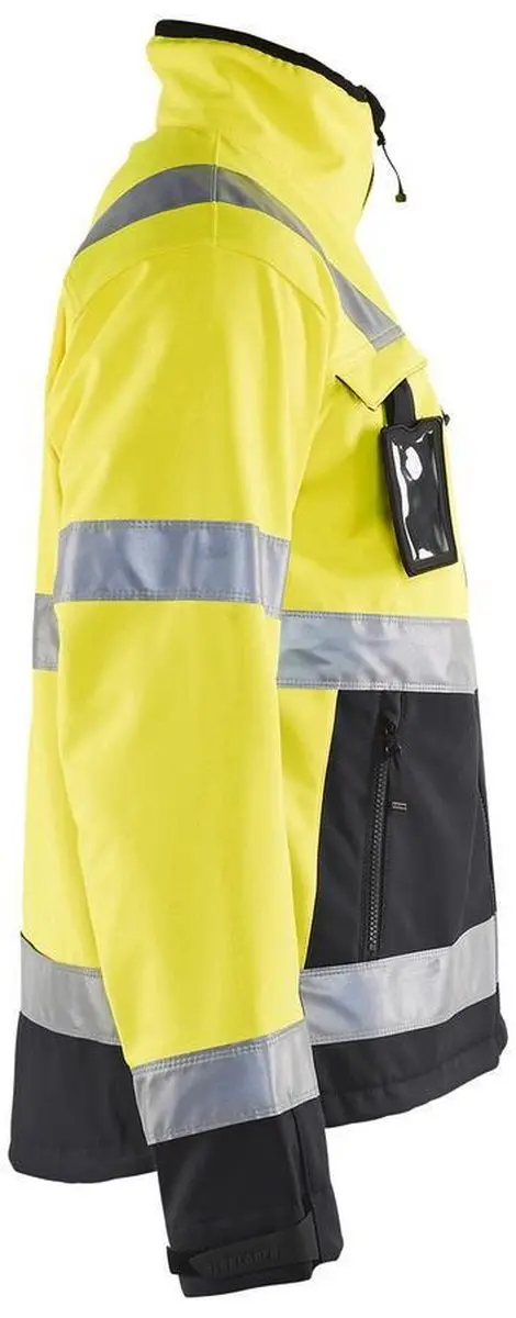 Blåkläder 4900-2517 Softshell Jack - 4XL - High Vis Geel/Zwart