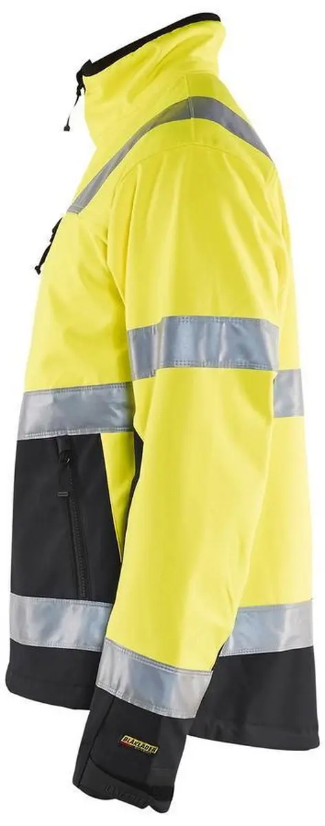 Blåkläder 4900-2517 Softshell Jack - 4XL - High Vis Geel/Zwart