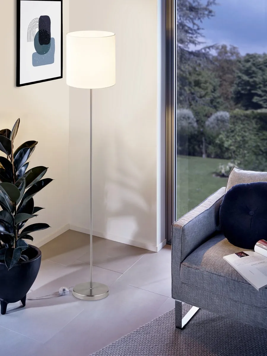 Eglo Pasteri Vloerlamp 157,5cm - Grijs/Wit