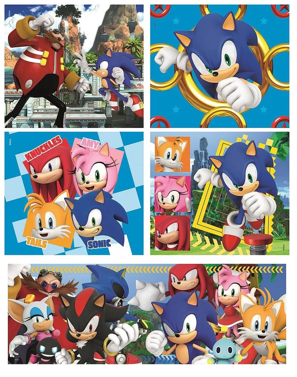 Clementoni PZL 10-in-1 Sonic Puzzle - Multikleur