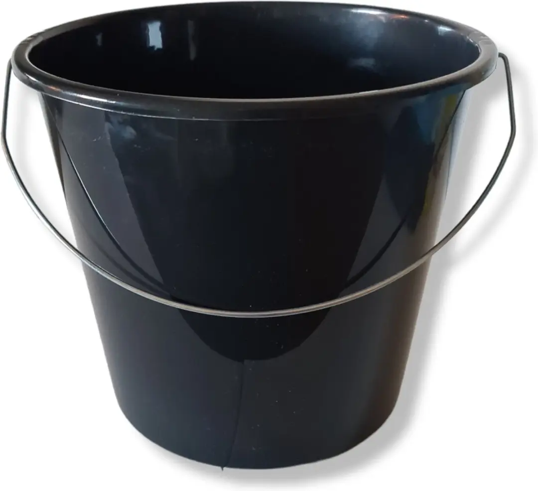 Mullrose Huishoudemmer 10L HH20001 - Zwart