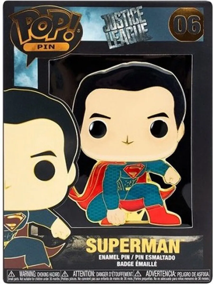 Funko Pop! Pin Justice League Superman - Multicolor