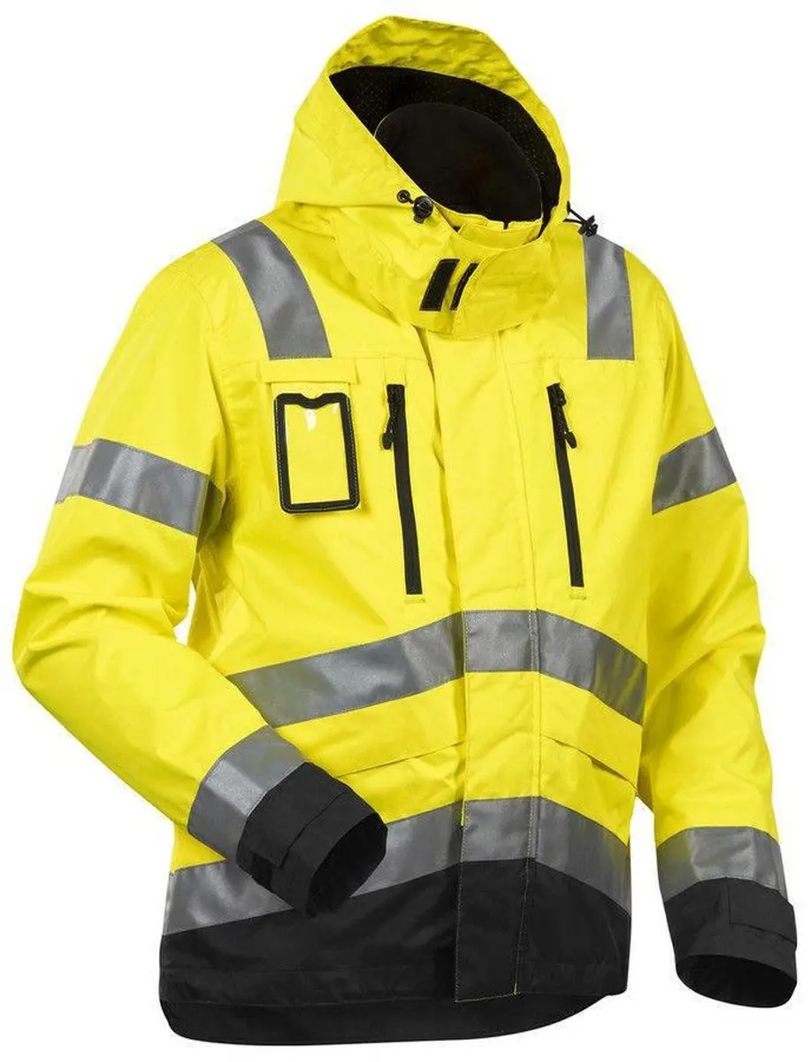 Blåkläder 4837-1977 Jack Ongevoerd High Vis Geel/Zwart - 5XL