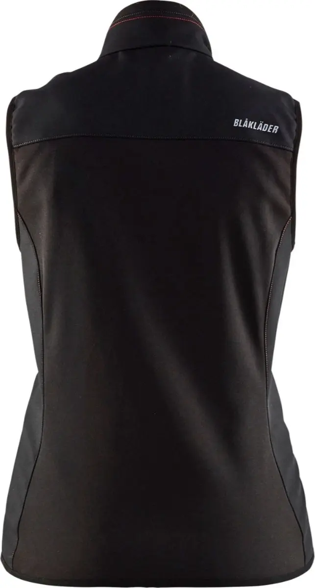 Blåkläder Dames Softshell Bodywarmer 3851-2516 - XXL - Zwart/Rood