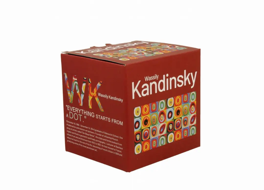 Duo Mok Vierkanten met Cirkels - Multicolor
