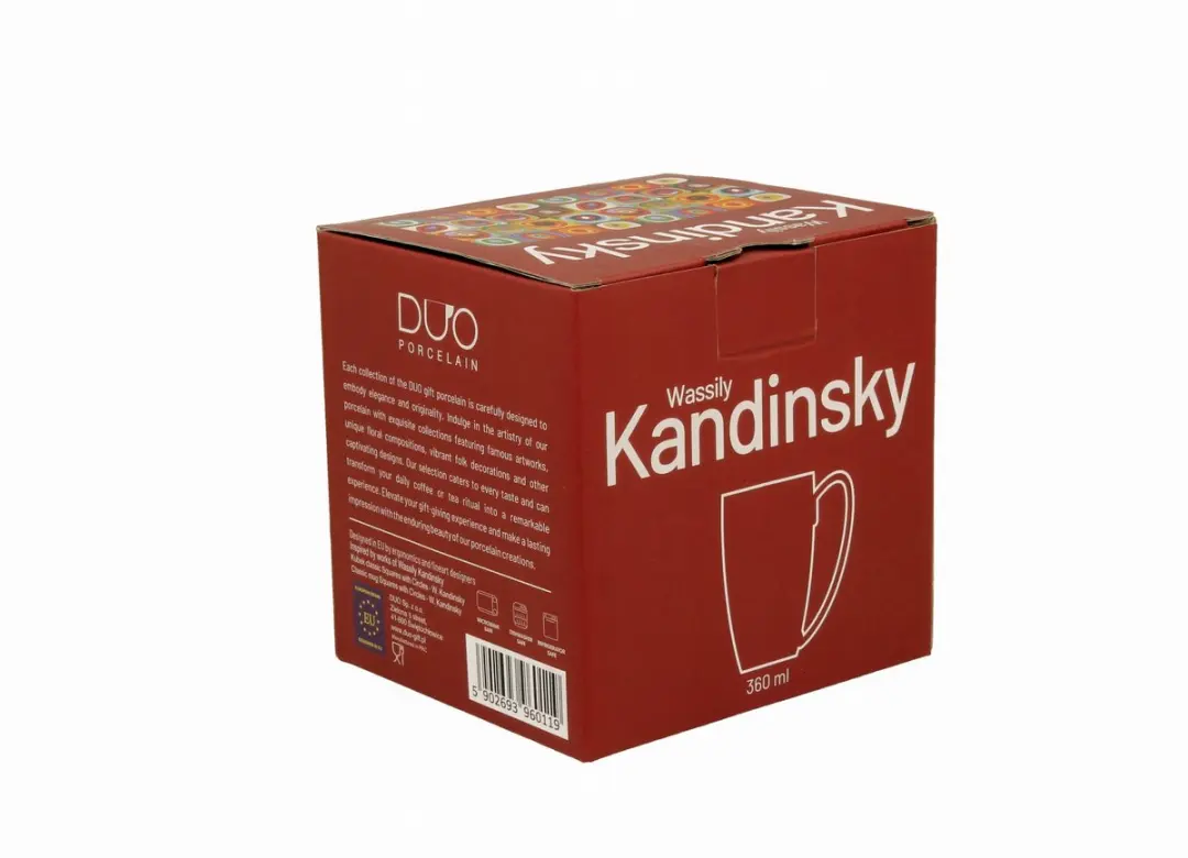 Duo Mok Vierkanten met Cirkels - Multicolor
