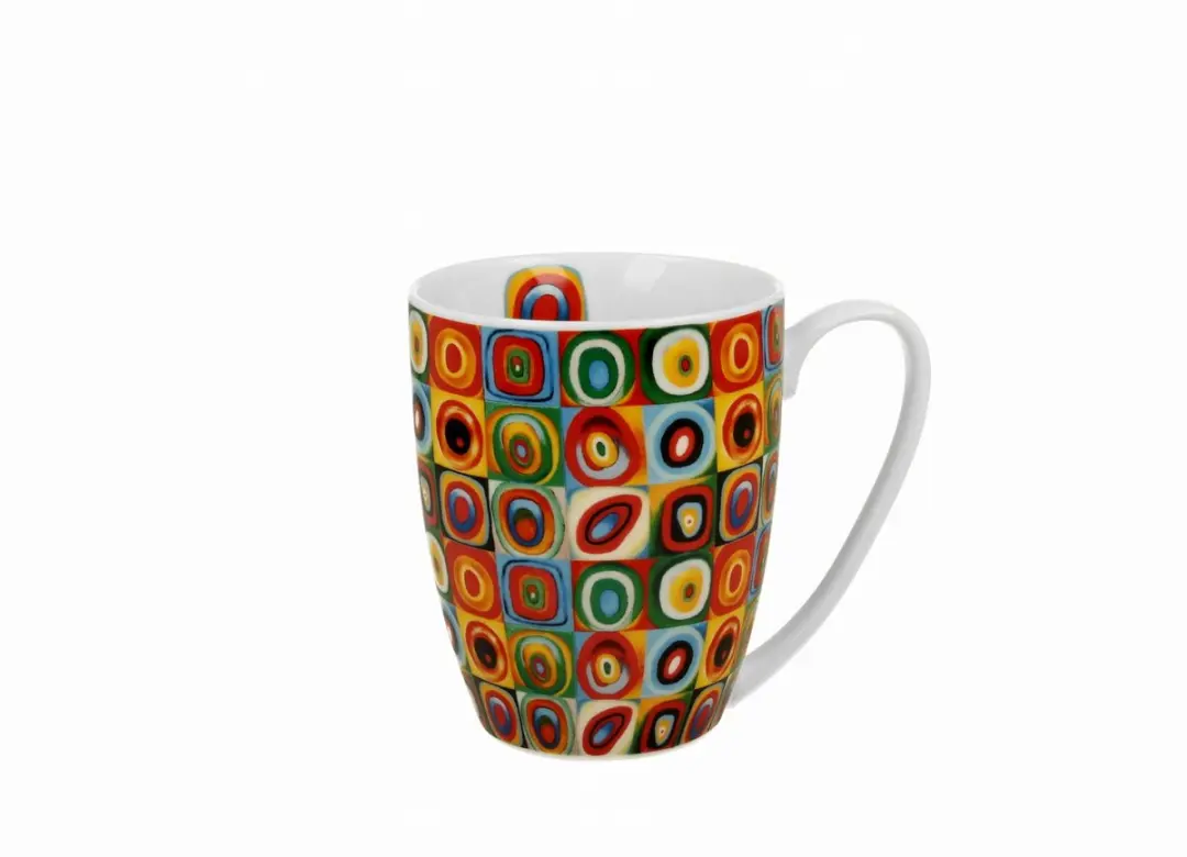 Duo Mok Vierkanten met Cirkels - Multicolor