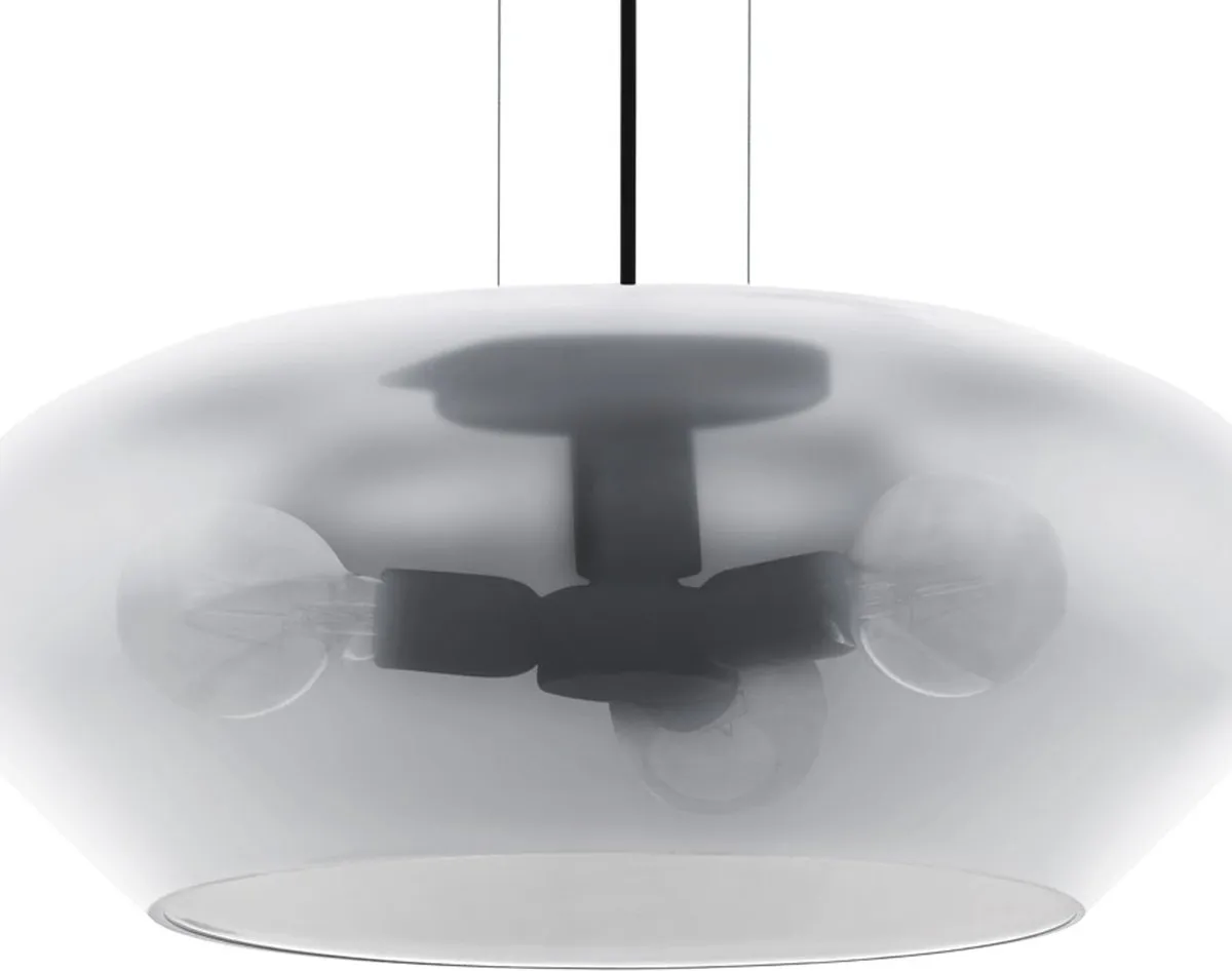 Eglo Priorat Hanglamp 3x E27 - Ø50cm - Zwart