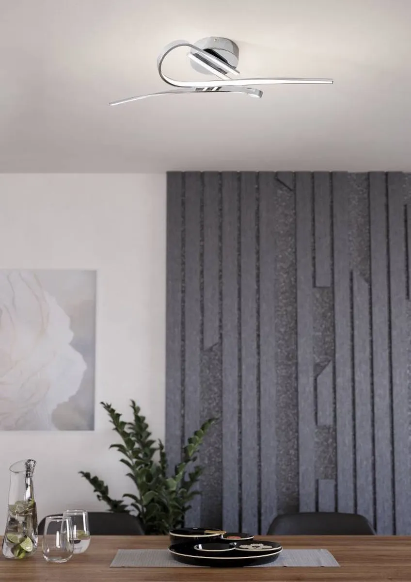 Eglo Selvina Plafondlamp LED 69cm - Chroom
