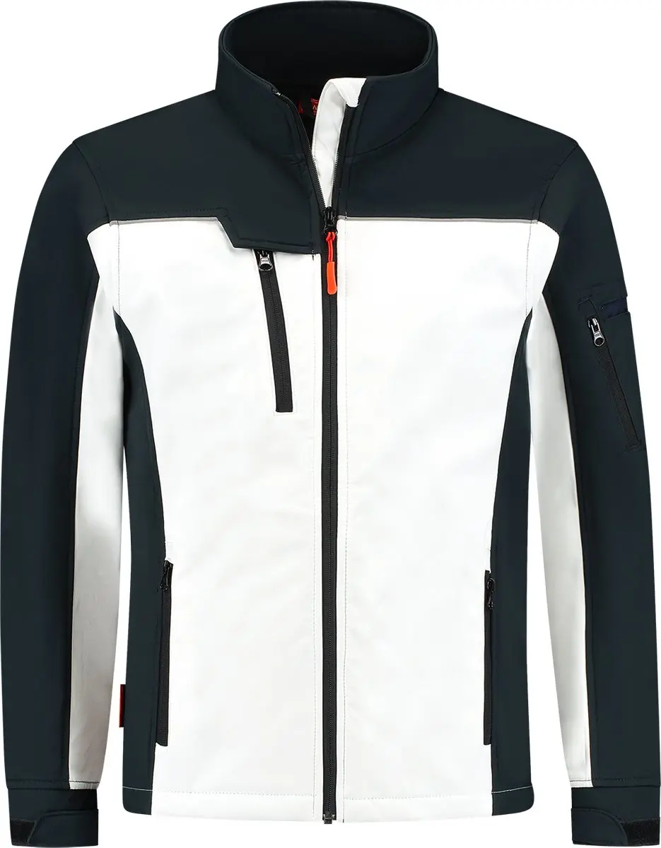 Workman Softshell Jack 2501 - Maat L - Wit/Navy