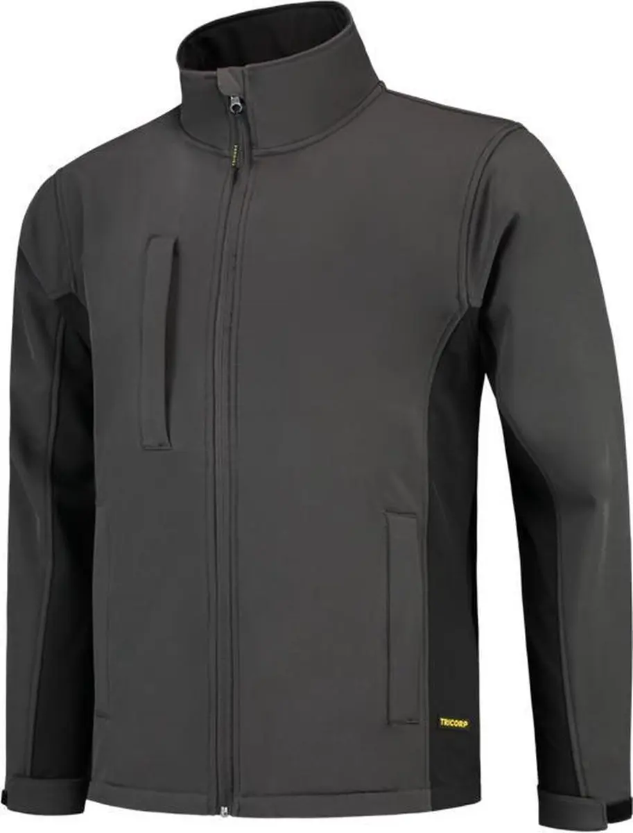 Tricorp Softshell Bicolor Jacket - M - Zwart/Grijs