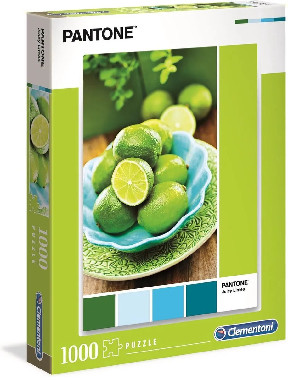 Clementoni Pantone Puzzle Collectie Lime Punch Legpuzzel 1000 Stuks - afbeelding 2 van 3