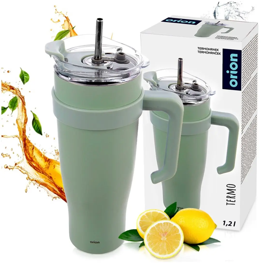 Orion Thermosbeker Edelstaal Munt TERMO 1,2L - 1200ml - Groen