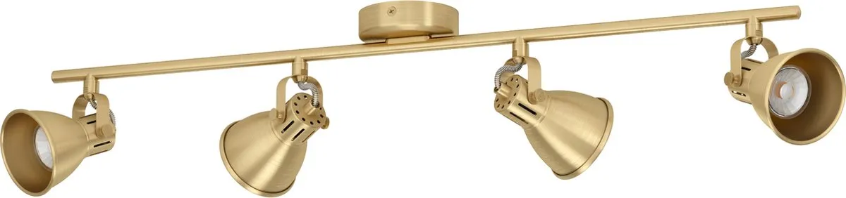 Eglo Seras Spot GU10 - 4 Lichtpunten 77cm - Goud