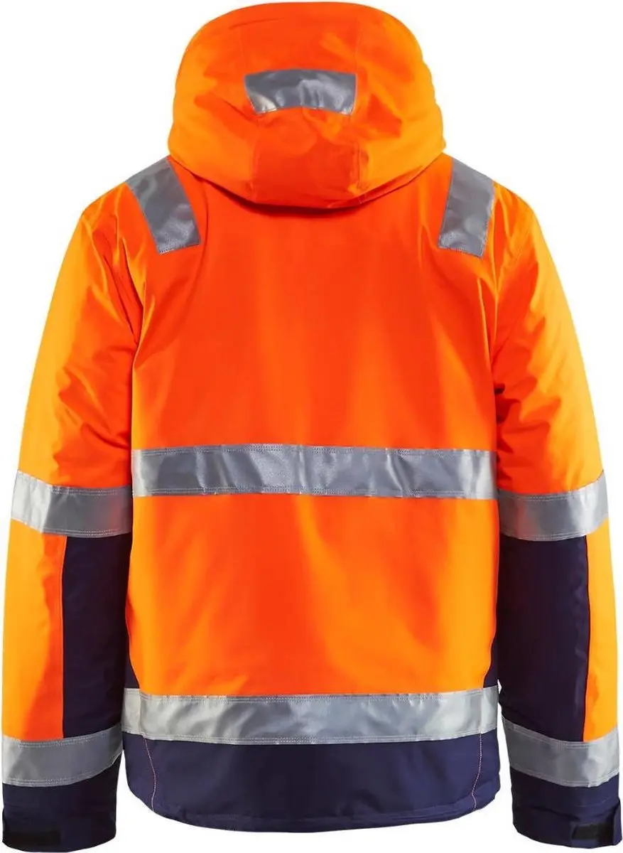 Blåkläder 4870-1987 Winterjas - 4XL - High Vis Oranje/Marineblauw