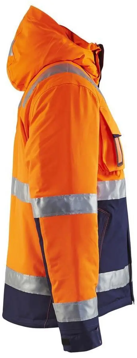 Blåkläder 4870-1987 Winterjas - 4XL - High Vis Oranje/Marineblauw