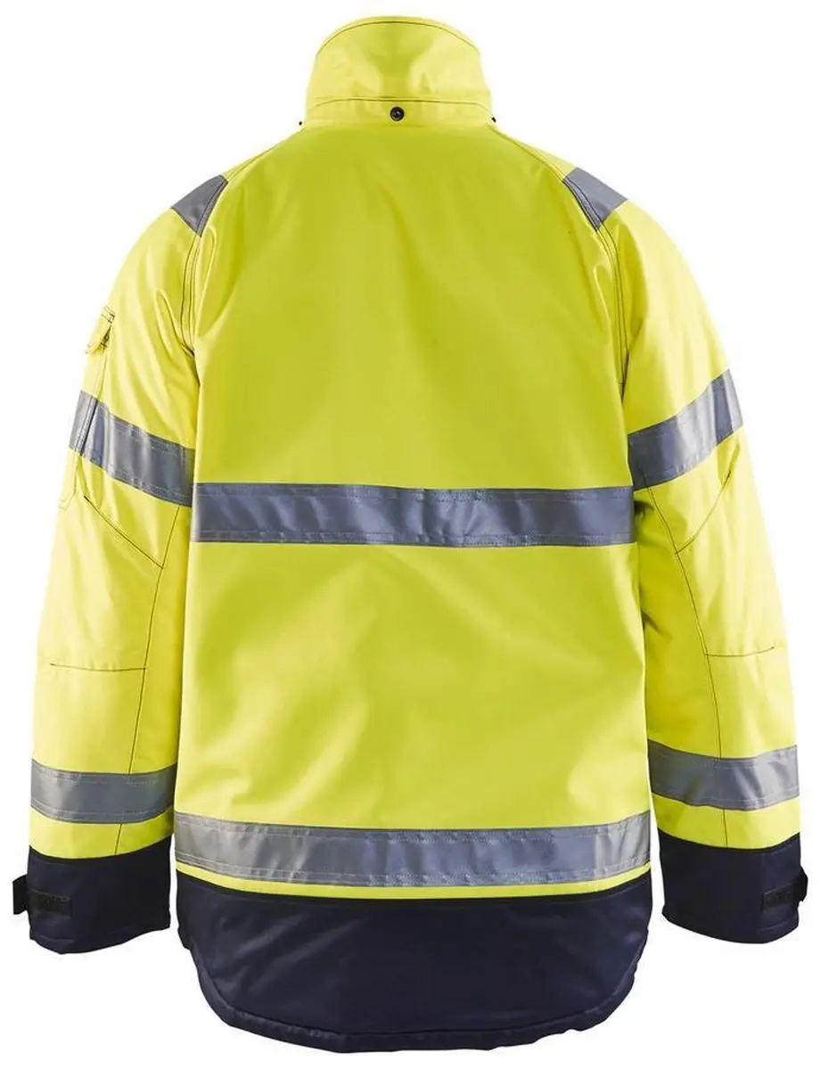 Blåkläder 4828-1900 Winterjas - High Vis Geel/Marineblauw S