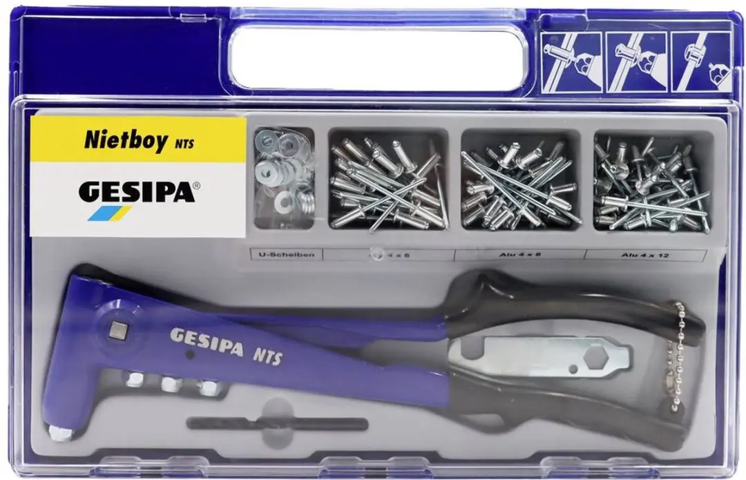 Gesipa NTS Nietboy Blindklinknageltang 2,4-5,0mm - 100 Stuks - afbeelding 6 van 6
