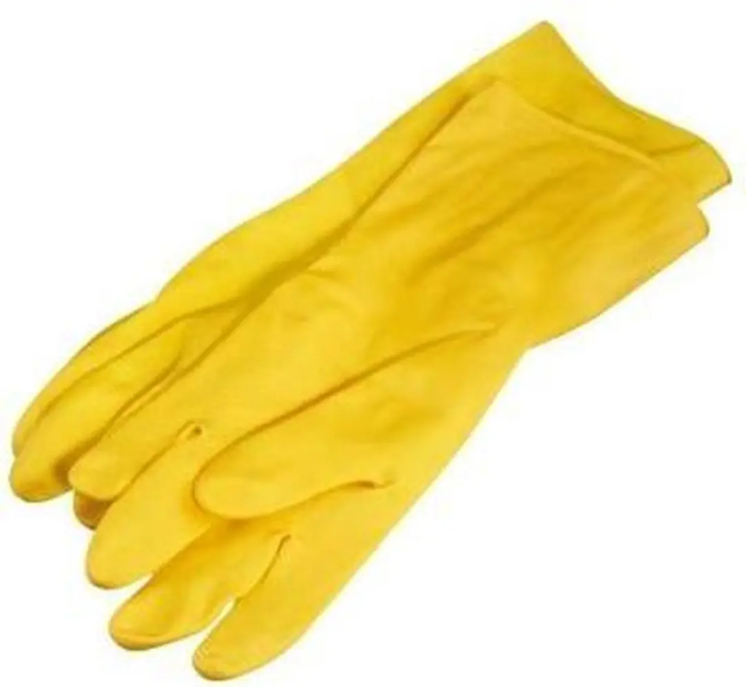 Multy Luxe Huishoudhandschoenen L - Natuurlatex Geel
