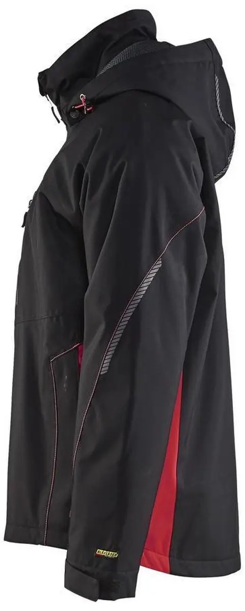Blåkläder Winterjas - M - Zwart/Fluo Rood