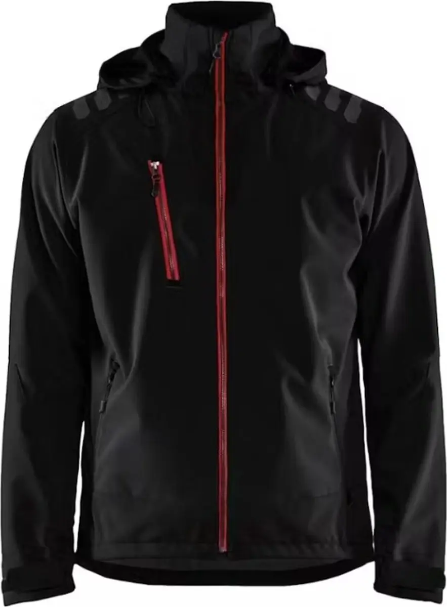 Blåkläder Softshell Jack 4749-2513 - M - Zwart/Rood