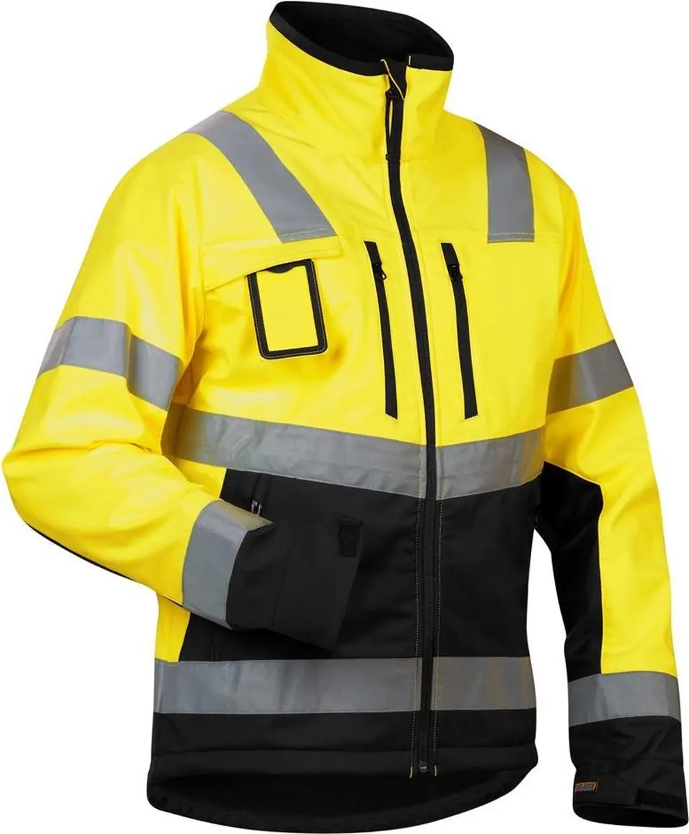 Blåkläder 49002517 Softshell Jas - High Vis Geel/Zwart - afbeelding 6 van 6