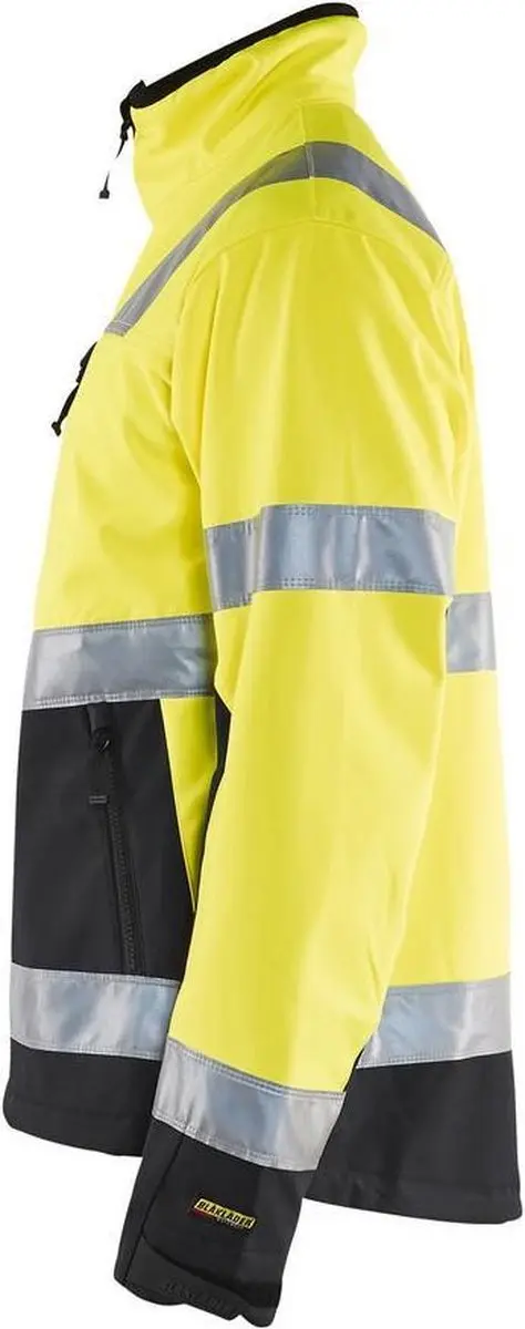 Blåkläder 49002517 Softshell Jas - High Vis Geel/Zwart