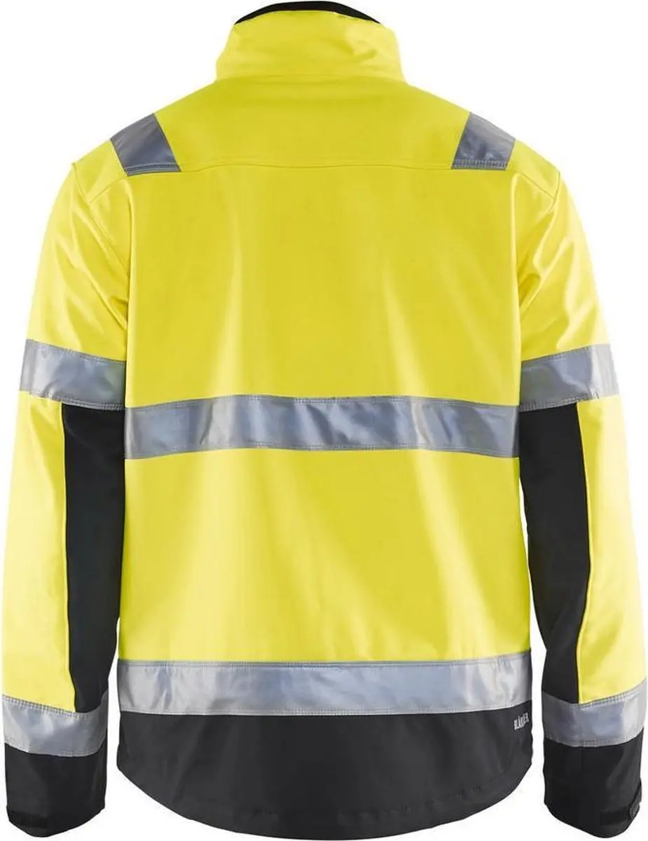 Blåkläder 49002517 Softshell Jas - High Vis Geel/Zwart
