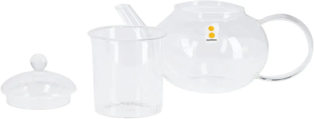 Montana Glazen Theepot Yogi 1L - Transparant