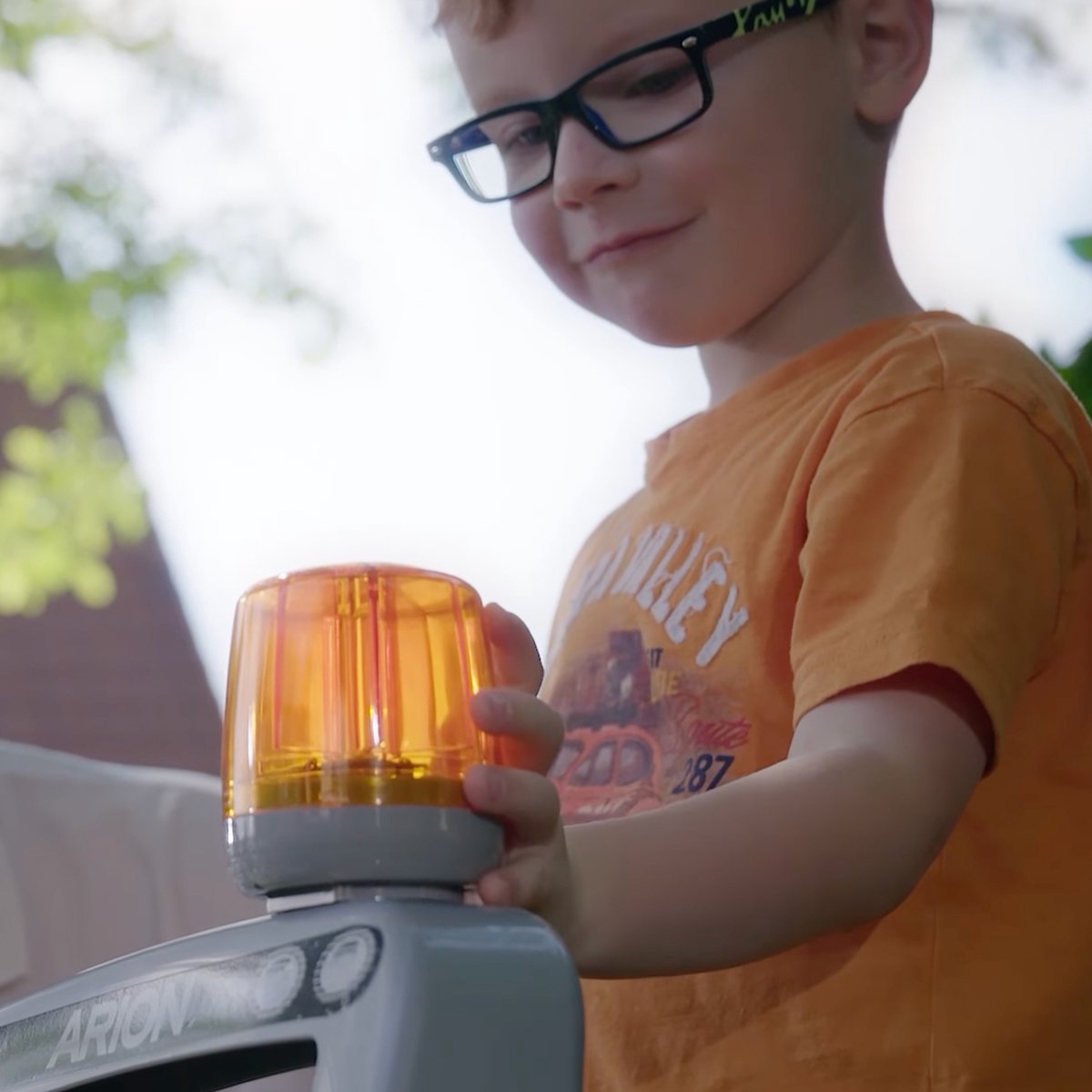 Rolly Toys Tractor Zwaailicht Oranje