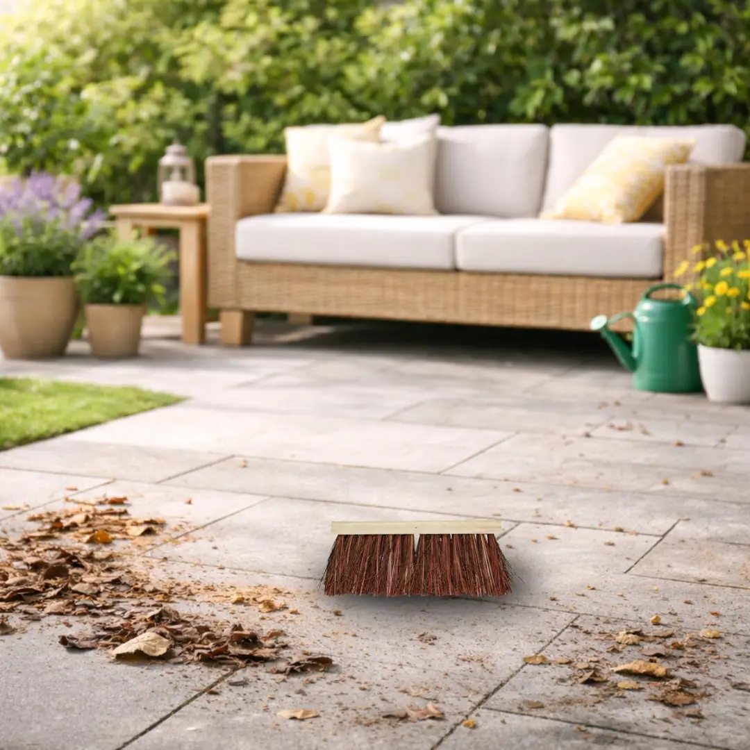 Talen Tools Bezem 37cm - Natuurvezel - Bruin