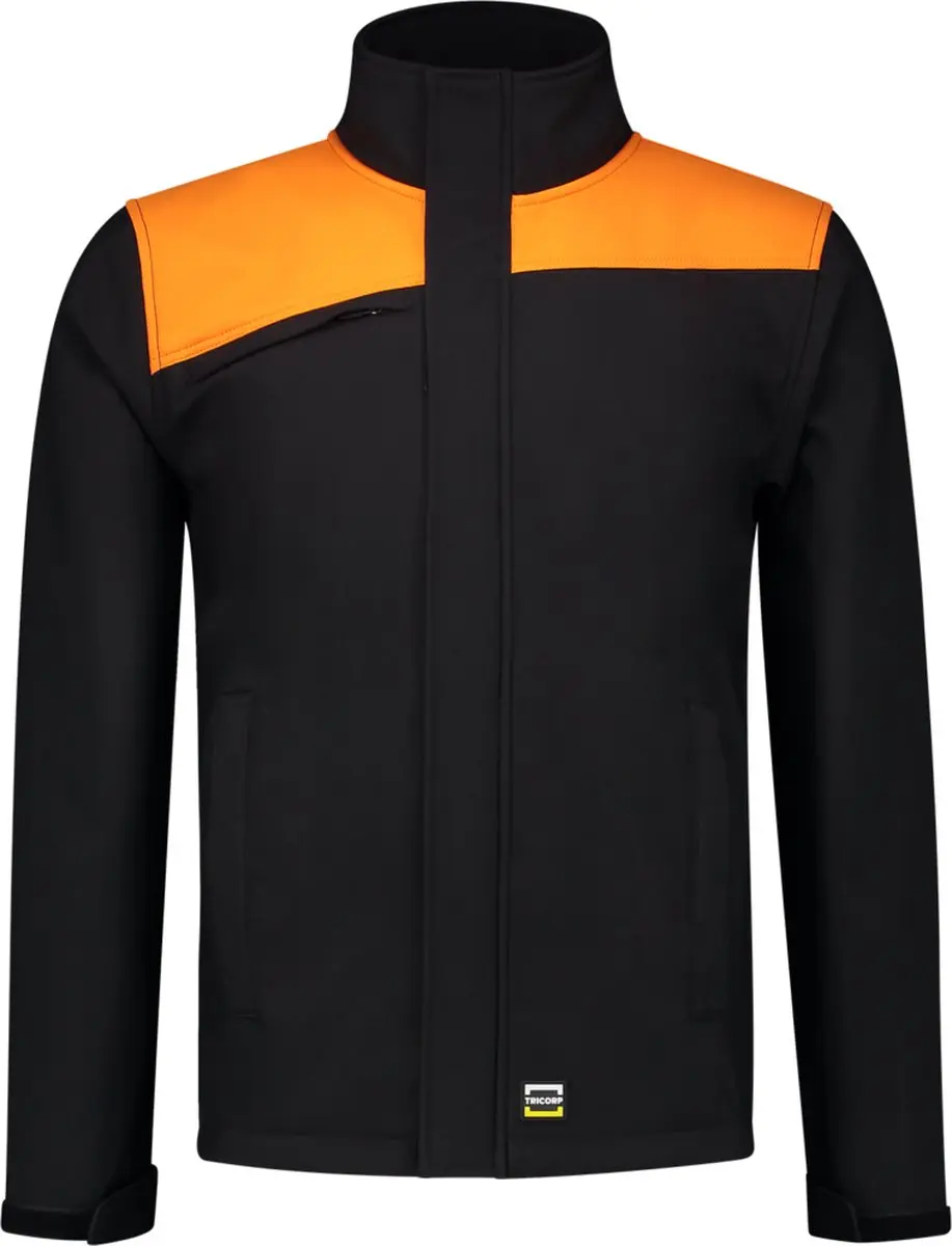 Tricorp Softshell Bicolor Naden 402021 - Zwart/Oranje S