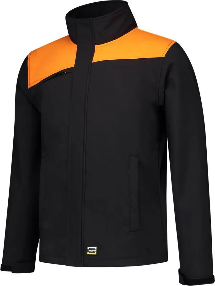 Tricorp Softshell Bicolor Naden 402021 - Zwart/Oranje S